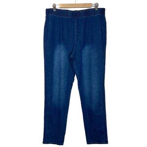 Metroblues Ankle Jeans XL Womens Blue High Rise Pullon Size Extra Large